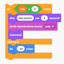 Scratch - condizione uguaglianza