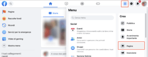 Facebook - creazione pagina